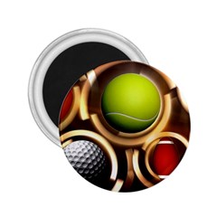 Sport Ball Tennis Golf Football 2 25  Magnets by HermanTelo