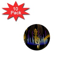 Background Level Clef Note Music 1  Mini Buttons (10 Pack)  by HermanTelo