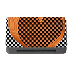 Heart Chess Board Checkerboard Memory Card Reader With Cf by HermanTelo