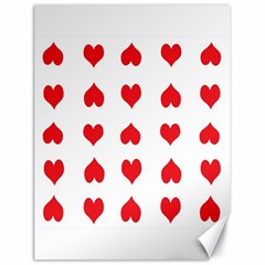 Heart Red Love Valentines Day Canvas 18  X 24  by HermanTelo