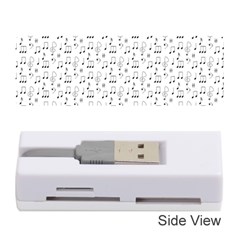 Music Notes Background Wallpaper Memory Card Reader (stick) by HermanTelo