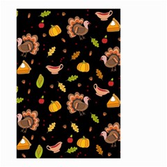 Thanksgiving Turkey Pattern Small Garden Flag (two Sides) by Valentinaart