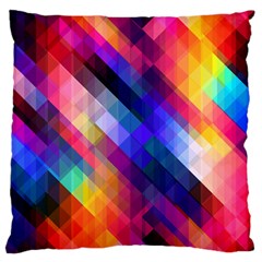 Abstract Background Colorful Pattern Standard Flano Cushion Case (one Side) by HermanTelo