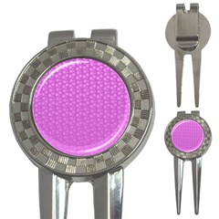 Background Polka Pink 3-in-1 Golf Divots by HermanTelo