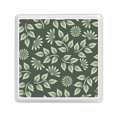 Flowers Pattern Spring Nature Memory Card Reader (square) by HermanTelo