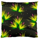 Floral Abstract Lines Standard Flano Cushion Case (One Side) Front