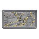 Marble neon retro light gray with gold yellow veins texture floor background retro neon 80s style neon colors print luxuous real marble Memory Card Reader (Mini) Front