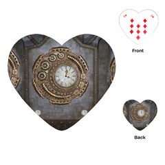Elegant Steampunk Design Playing Cards Single Design (heart) by FantasyWorld7