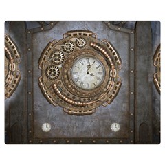 Elegant Steampunk Design Double Sided Flano Blanket (medium)  by FantasyWorld7