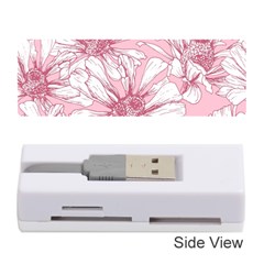 Pink Flowers Memory Card Reader (stick) by Sobalvarro