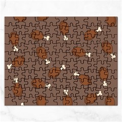 Turkey Leg Pattern - Thanksgiving Rectangular Jigsaw Puzzl by Valentinaart