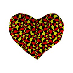 Rby 77 1 Standard 16  Premium Heart Shape Cushions by ArtworkByPatrick