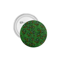 Pepe The Frog Perfect A-ok Handsign Pattern Praise Kek Kekistan Smug Smile Meme Green Background 1 75  Buttons by snek