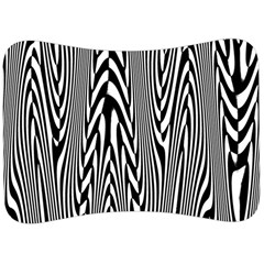 Abstrait Lignes Blanc/noir Velour Seat Head Rest Cushion by kcreatif