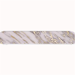 Marble With Metallic Gold Intrusions On Gray White Stone Texture Pastel Rose Pink Background Small Bar Mats by genx