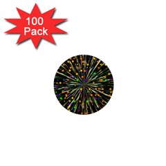 Explosion Abstract Pattern 1  Mini Buttons (100 Pack)  by Wegoenart