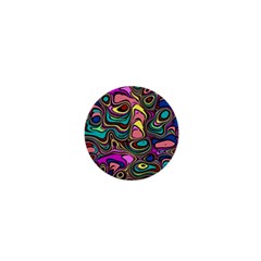 Bending Turn Distort Wave Modern 1  Mini Buttons by Wegoenart