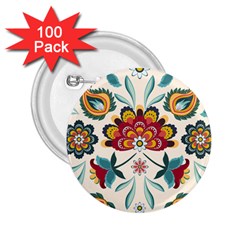 Baatik Print  2 25  Buttons (100 Pack)  by designsbymallika