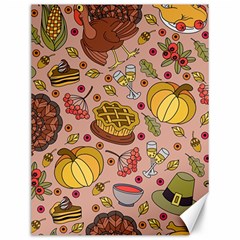 Thanksgiving Pattern Canvas 12  X 16  by Sobalvarro