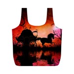 Drive In The Night By Carriage Full Print Recycle Bag (M) Front