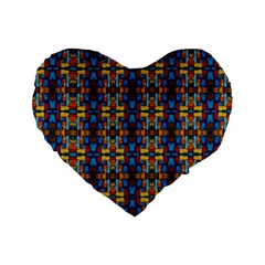 Ab 105 Standard 16  Premium Heart Shape Cushions by ArtworkByPatrick