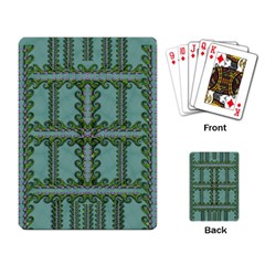 Rainforest Vines And Fantasy Flowers Playing Cards Single Design (rectangle) by pepitasart