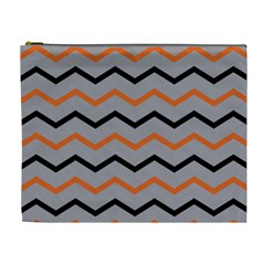 Basketball Thin Chevron Cosmetic Bag (xl) by mccallacoulturesports