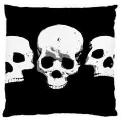 Halloween Horror Skeleton Skull Large Flano Cushion Case (two Sides) by HermanTelo