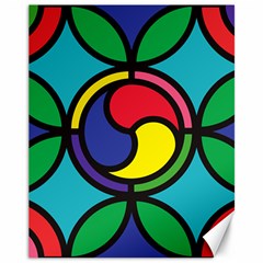 Colors Patterns Scales Geometry Canvas 11  X 14  by HermanTelo