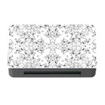 Black And White Decorative Ornate Pattern Memory Card Reader with CF Front