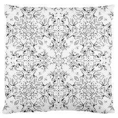 Black And White Decorative Ornate Pattern Standard Flano Cushion Case (two Sides) by dflcprintsclothing