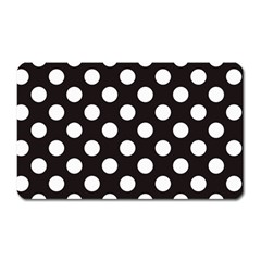 Black With White Polka Dots Magnet (rectangular) by mccallacoulture
