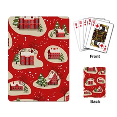 Christmas New Year Seamless Pattern Playing Cards Single Design (rectangle) by Vaneshart