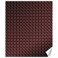 Grey Star Navy Burgundy Canvas 8  X 10  by snowwhitegirl