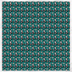 Chrix Pat Teal Canvas 16  X 16  by snowwhitegirl