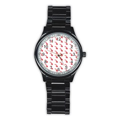 Create Your Own Custom Online Full Print Blank Template Stainless Steel Round Watch by startdesign