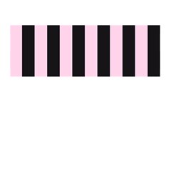 Black And Light Pastel Pink Large Stripes Goth Mime French Style Memory Card Reader (stick) by genx