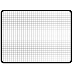 Aesthetic Black And White Grid Paper Imitation Fleece Blanket (large)  by genx