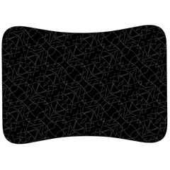 Pattern Abstrait Blanc/noir Velour Seat Head Rest Cushion by kcreatif