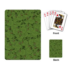 Groyper Pepe The Frog Original Meme Funny Kekistan Green Pattern Playing Cards Single Design (rectangle) by snek