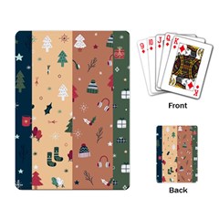 Flat Design Christmas Pattern Collection Playing Cards Single Design (rectangle) by Vaneshart
