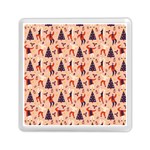 Funny Christmas Pattern Memory Card Reader (Square) Front