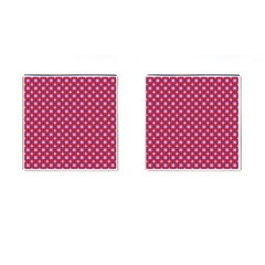 Df Magenta Rumor Cufflinks (square) by deformigo