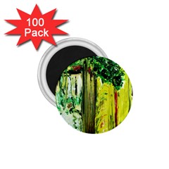 Old Tree And House With An Arch 8 1 75  Magnets (100 Pack)  by bestdesignintheworld