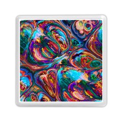 Seamless Abstract Colorful Tile Memory Card Reader (square) by HermanTelo