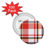 Plaid Mosaic Pixel Seamless Pattern 1 75  Buttons (100 Pack)  by Wegoenart