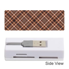 Tartan Scotland Seamless Plaid Pattern Vintage Check Color Square Geometric Texture Memory Card Reader (stick) by Wegoenart