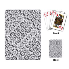 Black And White Baroque Ornate Print Pattern Playing Cards Single Design (rectangle) by dflcprintsclothing