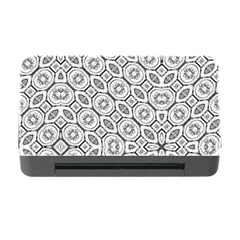 Black And White Baroque Ornate Print Pattern Memory Card Reader With Cf by dflcprintsclothing
