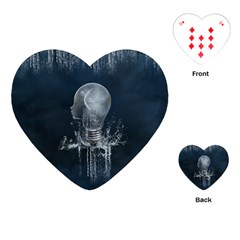 Awesome Light Bulb Playing Cards Single Design (heart) by FantasyWorld7